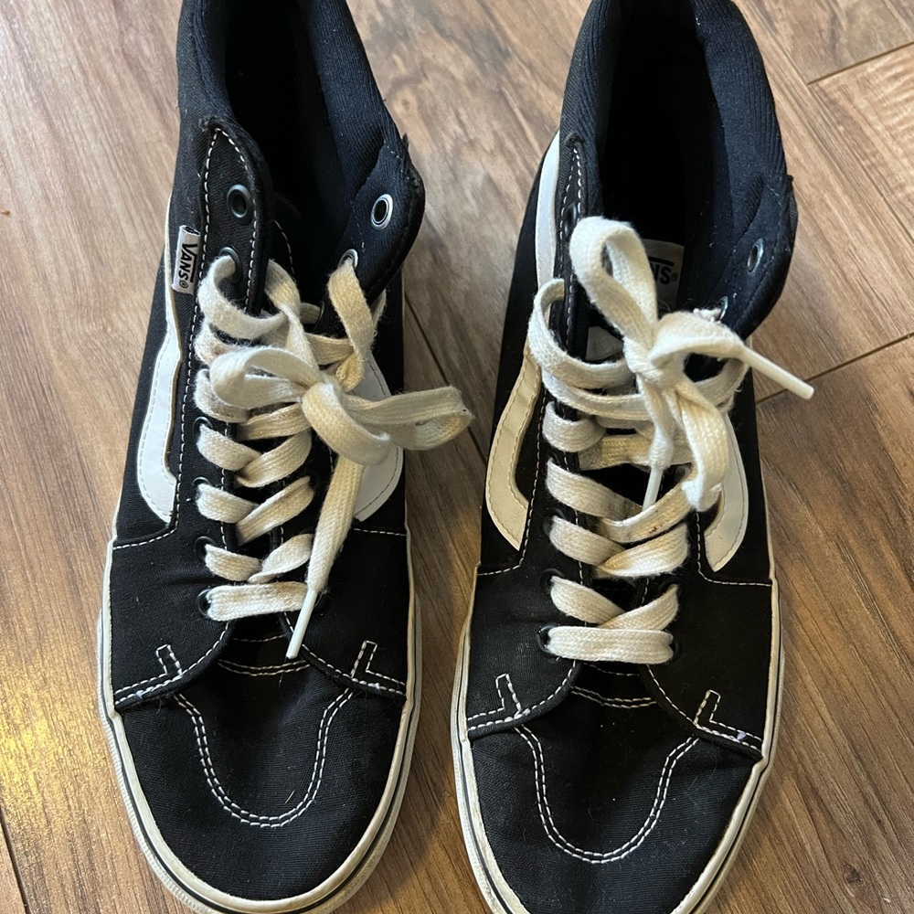 Vans sk8 hi black w9.5 m8